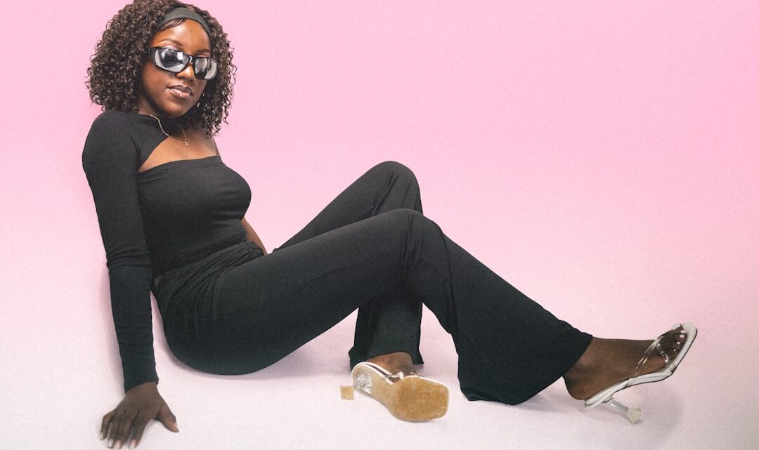 Photo black jumpsuit