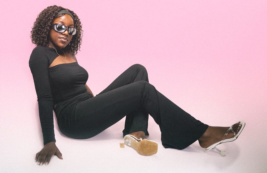 Photo black jumpsuit