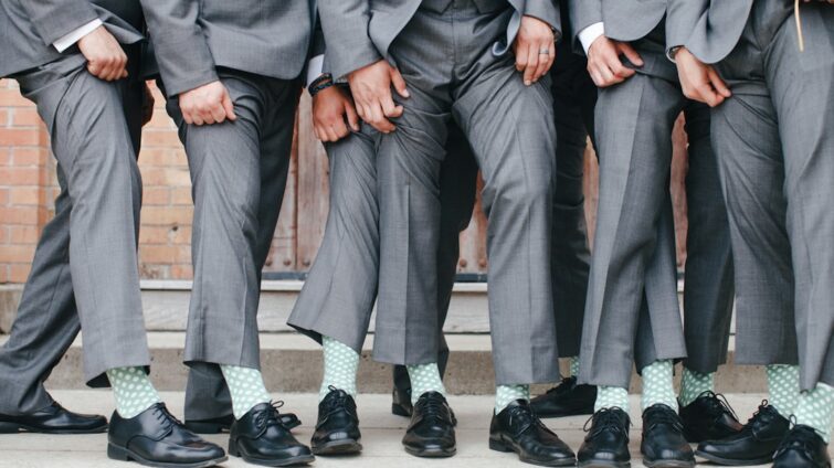 Photo pants for wedding
